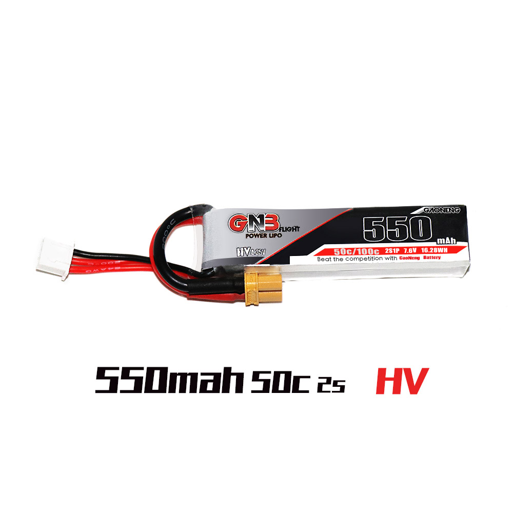 GAONENG HV Lipo Battery 2S 550ｍAh(50C) 2pack