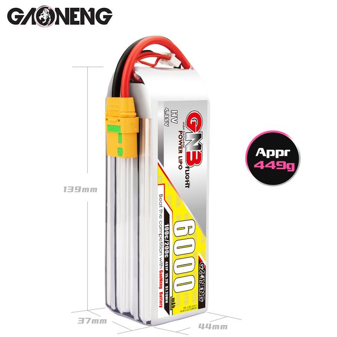 GAONENG HV Lipo Battery 4S6000ｍAh(100C) with XT60