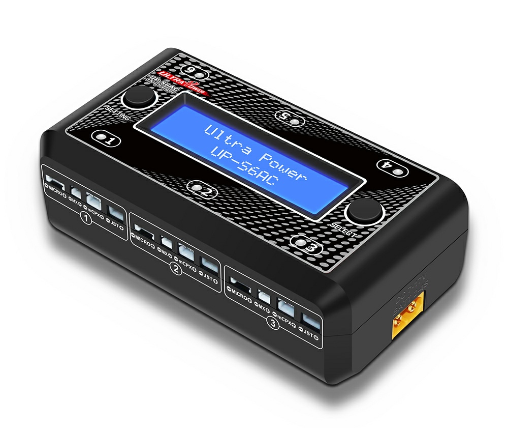 Ultra Power UP-S6AC 6x4.35W 1S AC/DC LiPO/LiHV Battery Charger