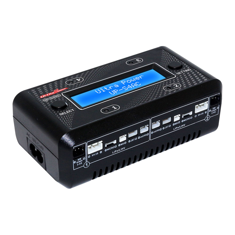 Ultra Power UP-S4AC 1S-2S AC/DC LiPO/LiHV Battery Charger