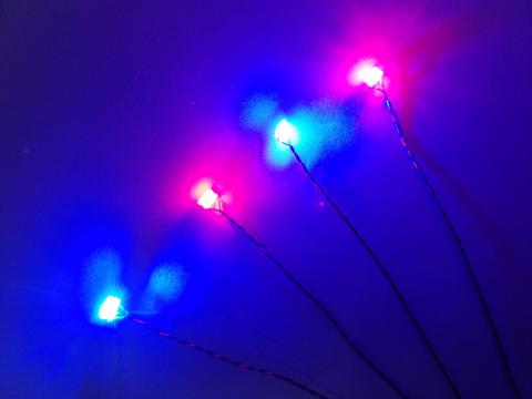 4 LED Harness of Tiny Whoop LED - 2Blue 2Red 4 LED Harness of Tiny Whoop LED - 2Blue 2Red