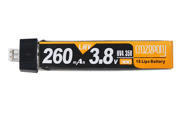 MF 260mAh 1S Lipo HV Battery(Tiny Whoop) MF 260mAh 1S Lipo HV Battery(Tiny Whoop)