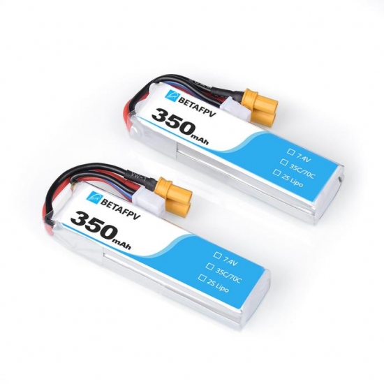 Beta FPV 350mAh 2S 35C Lipo Battery(XT30) 2pack Beta FPV 350mAh 2S 35C Lipo Battery(XT30) 2pack