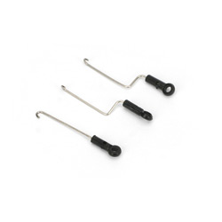 BLH3508 Servo Pushrod Set with ball link: 3pcs mCP X BLH3508 Servo Pushrod Set with ball link: 3pcs mCP X