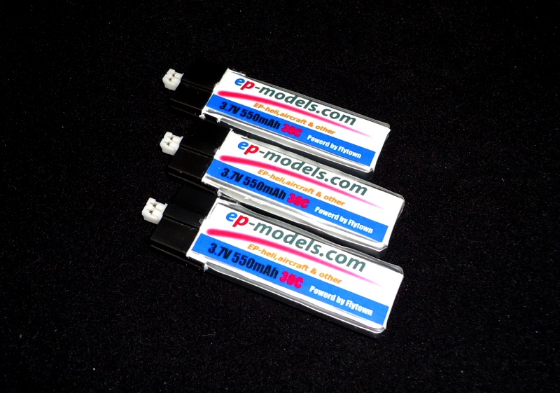 ep-models 550mah 1S 30c Lipo battery 3pack (Suit Blade mCPx) ep-models 550mah 1S 30c Lipo battery 3pack (Suit Blade mCPx)