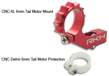 CNC AL 6mm Tail Motor Mount Set (Red) - Blade Nano CPX - ウインドウを閉じる
