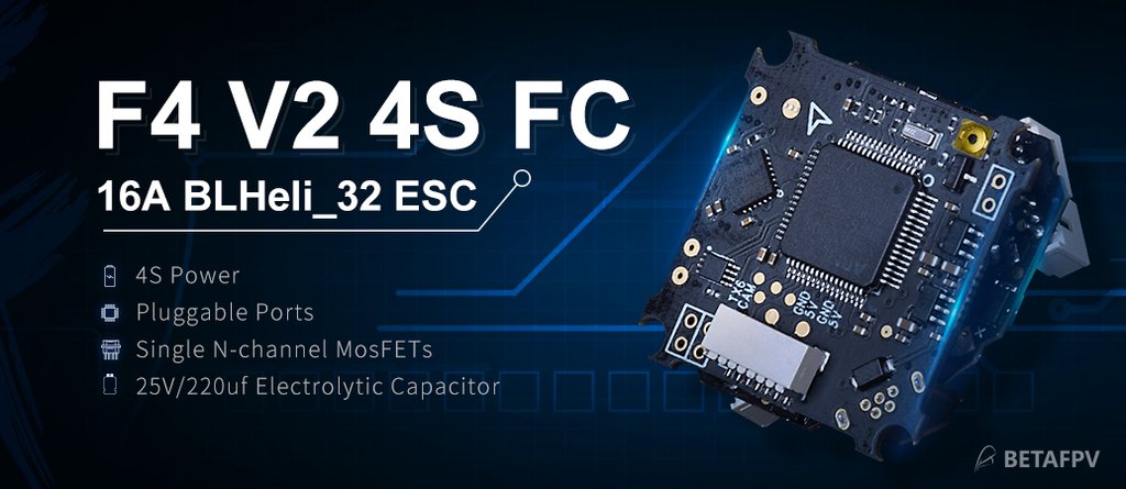BETA FPV F4 V2 4S Blushless Flight Controller + 16A D-SHOT1200 E BETA FPV F4 V2 4S Blushless Flight Controller + 16A D-SHOT1200 E