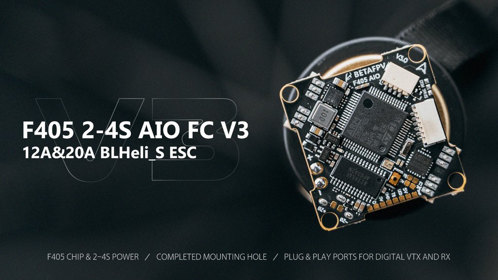 BETA FPV F405 12A 2-4S AIO Brushless Flight Controller (BLHeli_S BETA FPV F405 12A 2-4S AIO Brushless Flight Controller (BLHeli_S