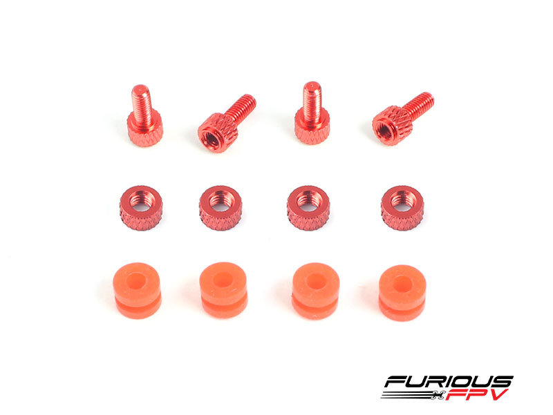 Furious FC CNC Dampening Set M3 - RED Furious FC CNC Dampening Set M3 - RED