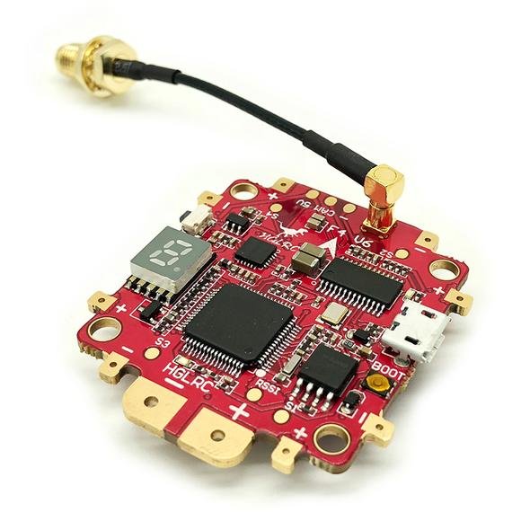 HGLRC F4 V6 PRO Flight Controller 5.8G 48CH 600mW Switchable VTX HGLRC F4 V6 PRO Flight Controller 5.8G 48CH 600mW Switchable VTX