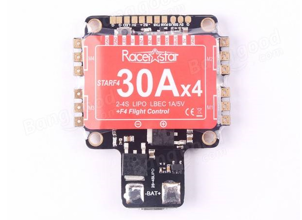 Racerstar StarF4 30A BL_S 4 In 1 ESC 5V BEC w/ F4 Flight Contro Racerstar StarF4 30A BL_S 4 In 1 ESC 5V BEC w/ F4 Flight Contro