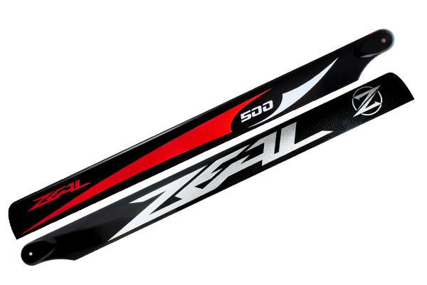 ZEAL Carbon Fiber main blades 500mm Energy (Red) - Goblin 500 ZEAL Carbon Fiber main blades 500mm Energy (Red) - Goblin 500