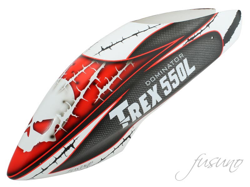 FUC-T550-L02 Fusuno Masky Airbrush Fiberglass Canopy Trex 550L D FUC-T550-L02 Fusuno Masky Airbrush Fiberglass Canopy Trex 550L D