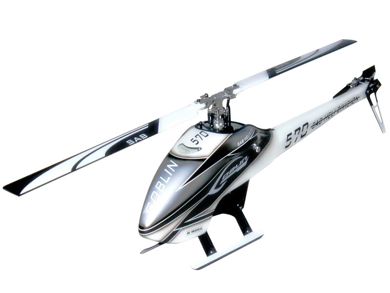 SAB GOBLIN 570 Flybarless Electric Helicopter Kit Gray/Black　※