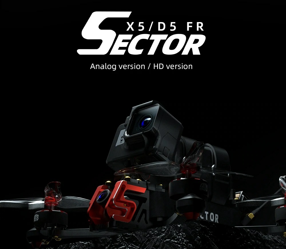 HGLRC Sector D5 + GPS 5 inch Racing Drone 4S
