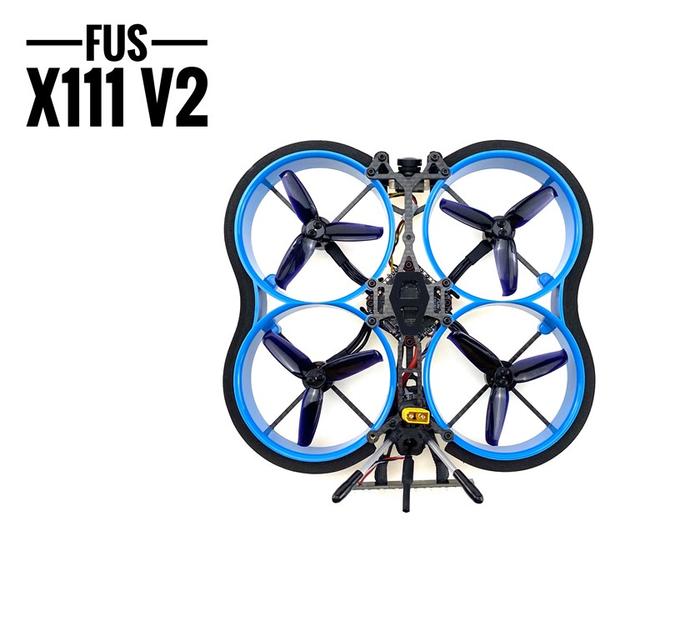FUS X111 V2 2.5Inch 111mm 3-4S FPV Racing RC Drone SFHSS受信機付
