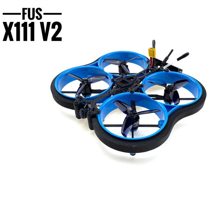 FUS X111 V2 2.5Inch 111mm 3-4S FPV Racing RC Drone SFHSS受信機付