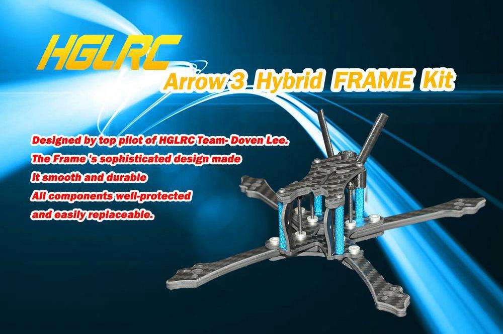 HGLRC Arrow 3 Hybrid Frame Kit HGLRC Arrow 3 Hybrid Frame Kit