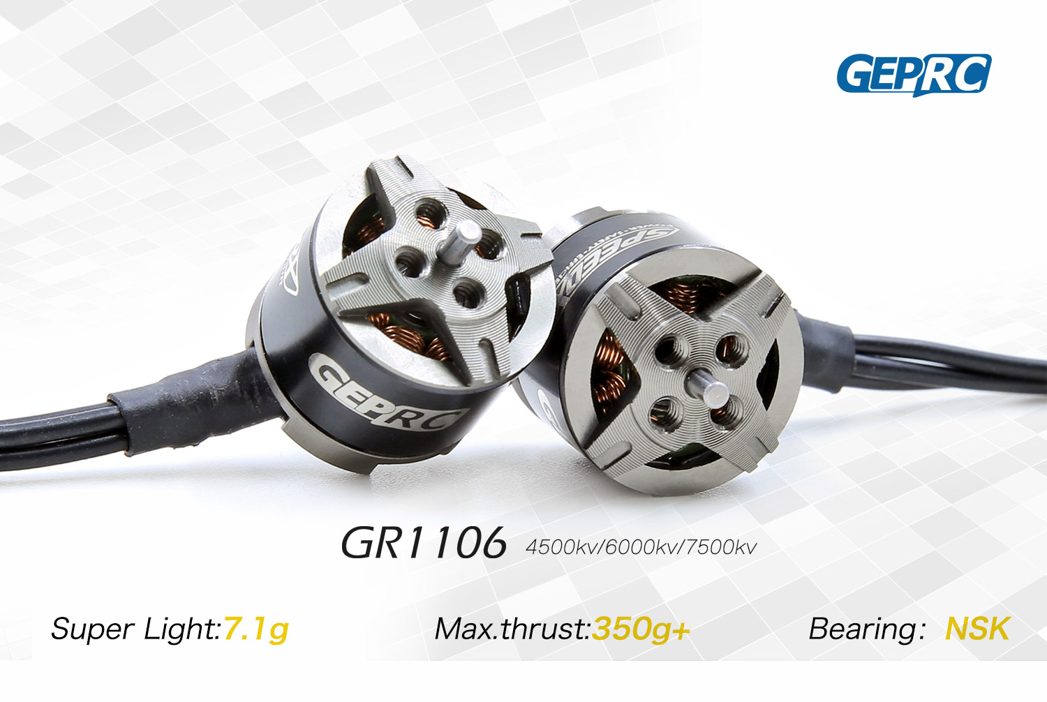 GEP-GR1106-6000kv 2-3S Brushless Motor GEP-GR1106-6000kv 2-3S Brushless Motor