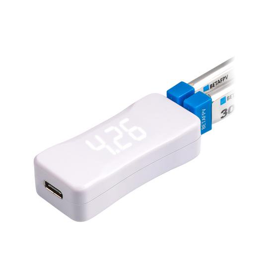 BETA FPV 1セルHV用USB充電器+ボルテージテスターV2（BT2.0)