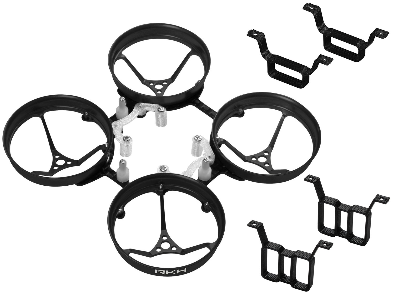 RKH CNC AL Carbon 66mm Brushless Whoop Kit-Black(for 0703/0705) RKH CNC AL Carbon 66mm Brushless Whoop Kit-Black(for 0703/0705)