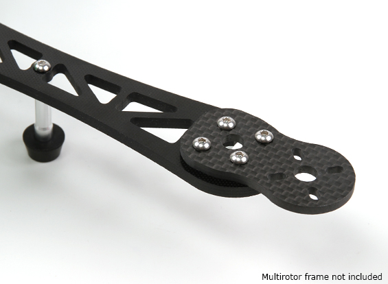 Carbon Fiber Motor Arm Extension Plate (Set of 4) - ウインドウを閉じる