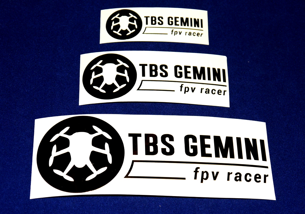 TBS GEMINI-2 ステッカーBlack　小