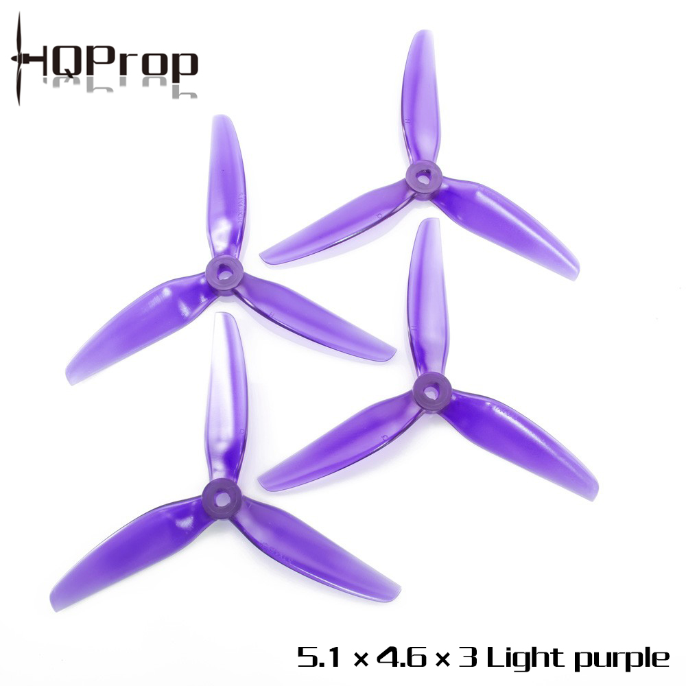 HQ Durable Prop Purple 5.1X4.6X3 (2CW+2CCW)-Poly Carbonate-POPO