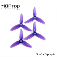 HQ Durable Prop 3X4X3 Purple (2CW+2CCW)-Poly Carbonate