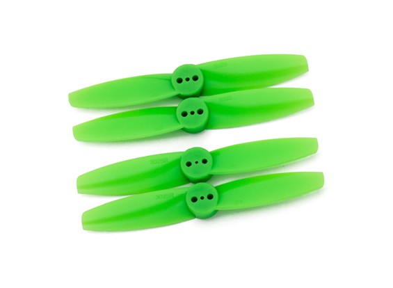3025 Mini FPV Racing CW CCW Propeller 2Pair (Green) 3025 Mini FPV Racing CW CCW Propeller 2Pair (Green)
