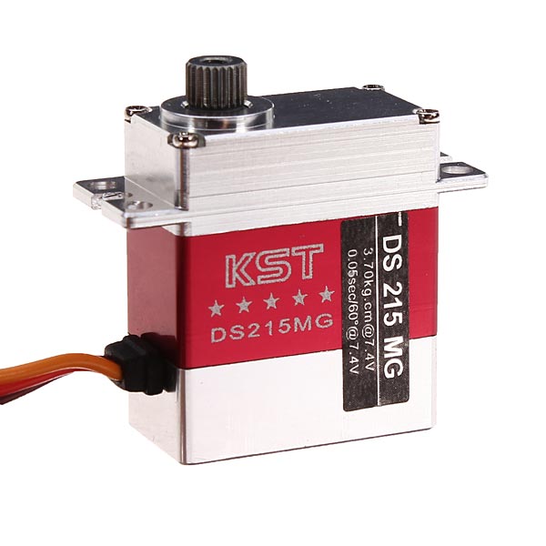 KST DS215MG High Voltage Servo (3.7kg/0.05sec) KST DS215MG High Voltage Servo (3.7kg/0.05sec)