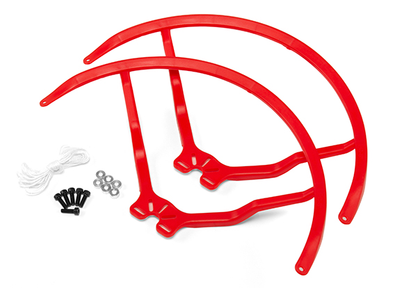 9 Inch Plastic Universal Multi-Rotor Propeller Guard - Red (2s 9 Inch Plastic Universal Multi-Rotor Propeller Guard - Red (2s