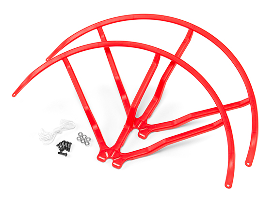 10 Inch Plastic Universal Multi-Rotor Propeller Guard - Red (2 10 Inch Plastic Universal Multi-Rotor Propeller Guard - Red (2