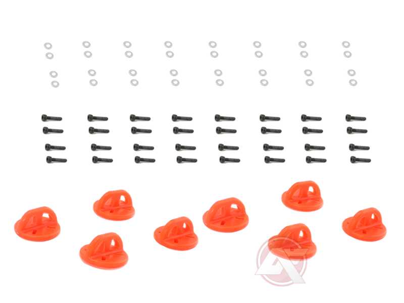 Plastic Landing Gear Set (Orange) Plastic Landing Gear Set (Orange)