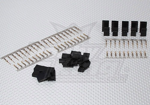 Servo Conecter (Futaba) Gold Plated (6pairs/set) Servo Conecter (Futaba) Gold Plated (6pairs/set)