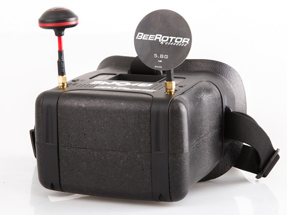 BeeRotor BVONE 5.8G 40CH Diversity FPV Goggles Build-In 5" LCD V BeeRotor BVONE 5.8G 40CH Diversity FPV Goggles Build-In 5" LCD V