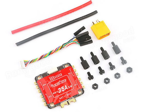 Racerstar REV35 35A BLheli_S 3-6S 4 In 1 ESC Built-in Current Se Racerstar REV35 35A BLheli_S 3-6S 4 In 1 ESC Built-in Current Se