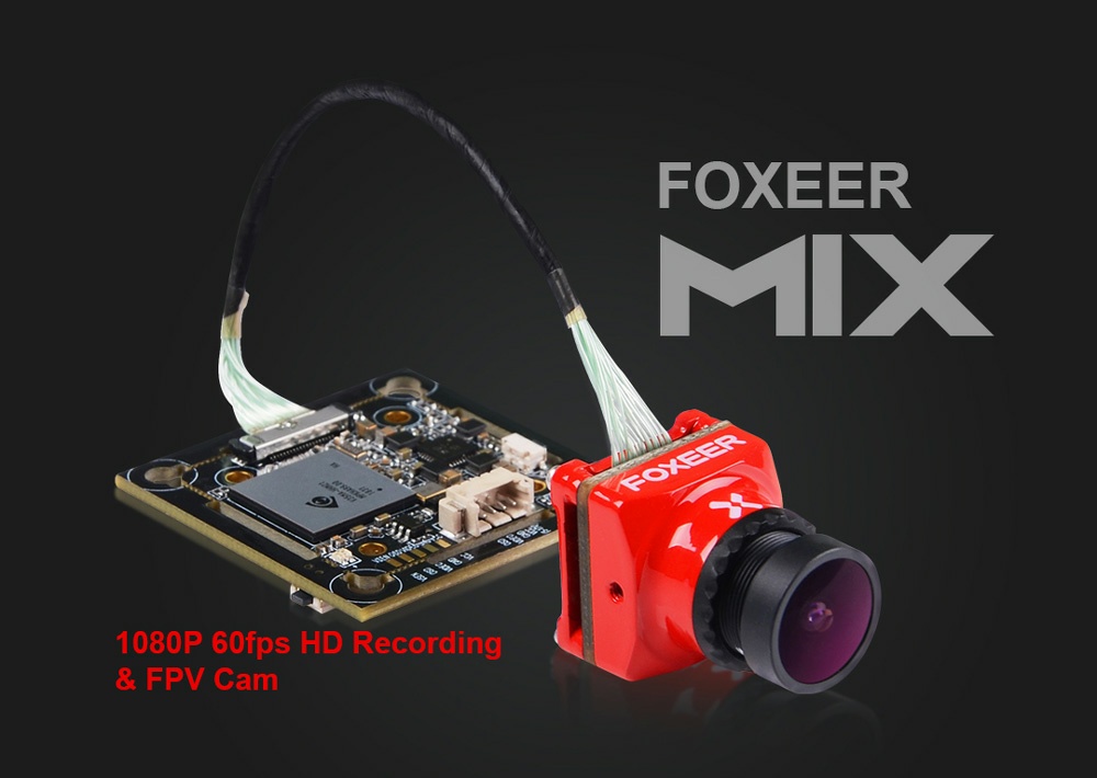 FOXEER MIX 1080p 60fps Super WDR Mini HD FPV Camera(Black) FOXEER MIX 1080p 60fps Super WDR Mini HD FPV Camera(Black)