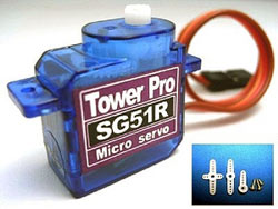 Tower PRO SG51R 6.3g / 0.7kg / .12sec Micro Servo Tower PRO SG51R 6.3g / 0.7kg / .12sec Micro Servo