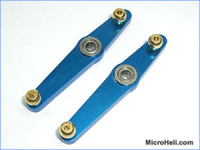 MicroHeli Precision CNC Upper Mixing Arm (BLUE) - Trex 500