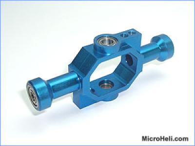 MicroHeli Precision CNC See Saw Holder (BLUE) - TREX 500