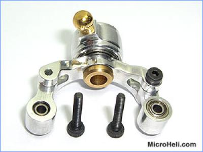 MH Precision CNC Tail Pitch Slider (SILVER) - T-REX 500（新古品