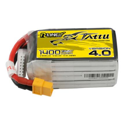 Gens Ace Tattu R-Line Ver4.0 Lipo 6S 1400mAh(130C) Gens Ace Tattu R-Line Ver4.0 Lipo 6S 1400mAh(130C)