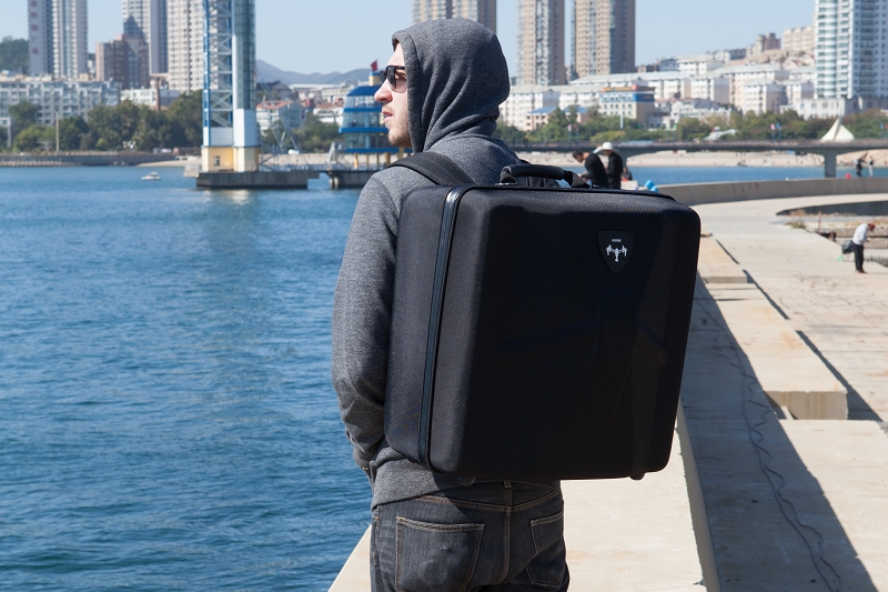 InsPak - Unique Hardshell Backpack for DJI Inspire 1 X3, Waterpr