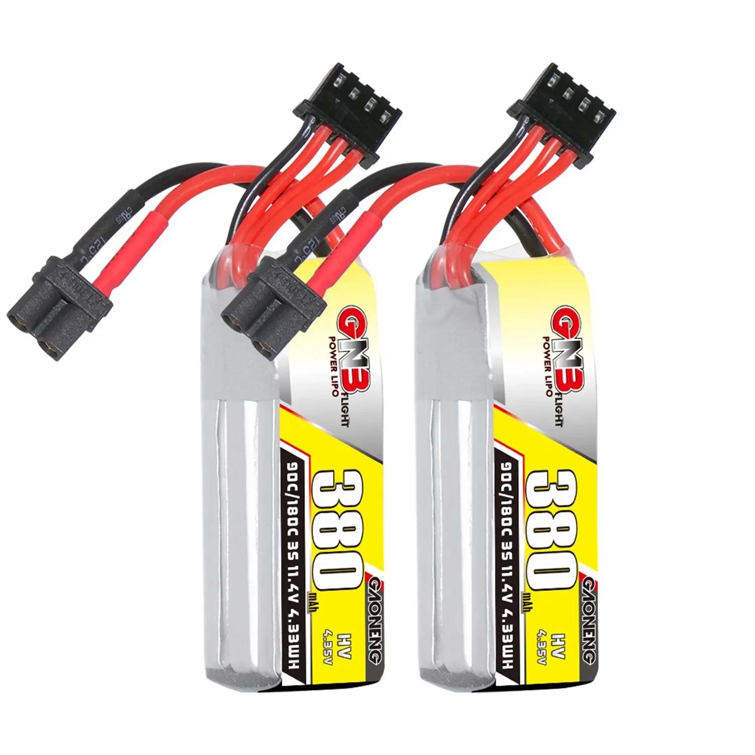 GAONENG HV Lipo Battery 3S 380ｍAh(90C) 2pack