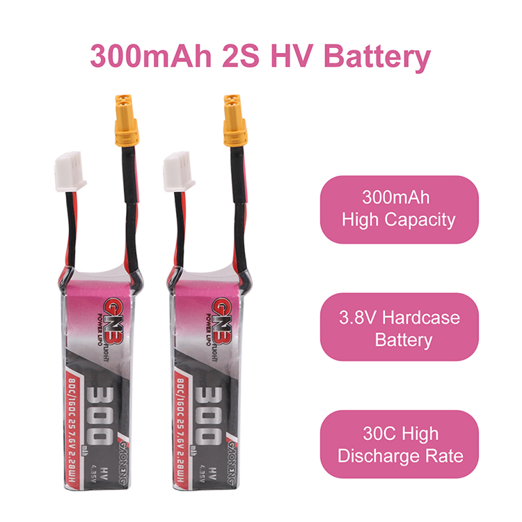 GAONENG HV Lipo Battery 2S 300ｍAh(80C) 2pack