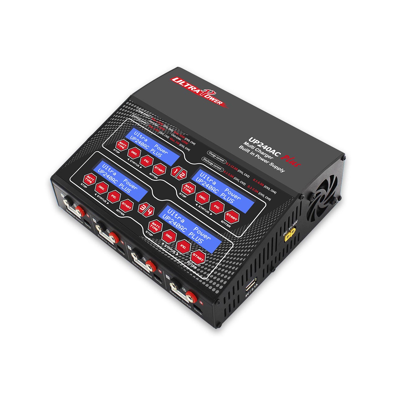 Ultra Power UP240AC Plus 4x60W Four Channels AC/DC Charger