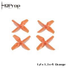 HQ Micro Whoop Prop 1.2X1.3X4 Orange (2CW+2CCW)-ABS-1.0MM Shaft