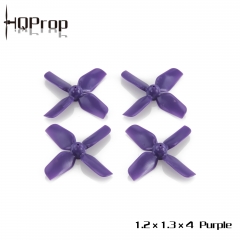 HQ Micro Whoop Prop 1.2X1.3X4 Purple (2CW+2CCW)-ABS-1.0MM Shaft