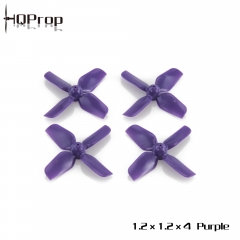 HQ Micro Whoop Prop 1.2X1.2X4 Purple (2CW+2CCW)-ABS-0.8MM Shaft